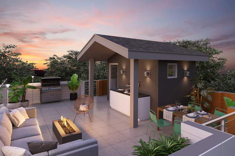 The contemporary West Coast exteriors, open floor plans, and spectacular rooftop decks, welcome you home to the style you want today with room to grow tomorrow.