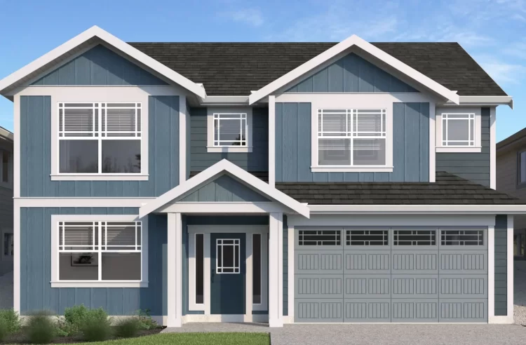 Front exterior view of Shearwater Plan.